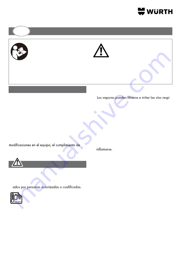 Würth 0827 940 16X Translation Of The Original Operating Instructions Download Page 16