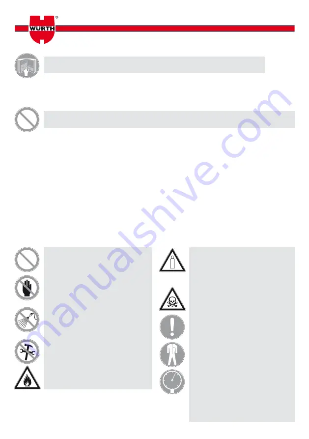 Würth 0891 385 005 Instructions For Use Manual Download Page 2