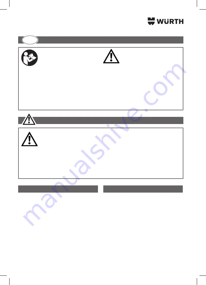 Würth 0891 385 020 Translation Of The Original Operating Instructions Download Page 96