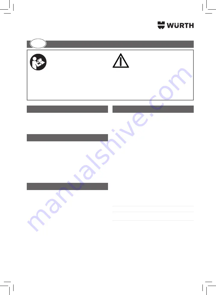 Würth 0964 764 009 Translation Of The Original Operating Instructions Download Page 7