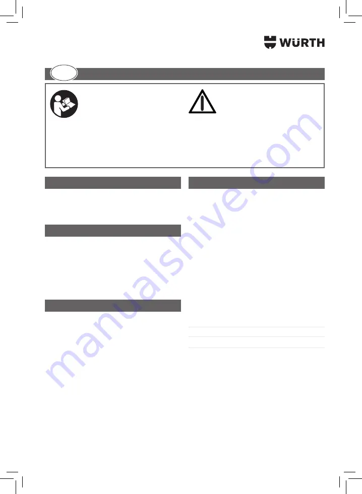 Würth 0964 764 009 Translation Of The Original Operating Instructions Download Page 9