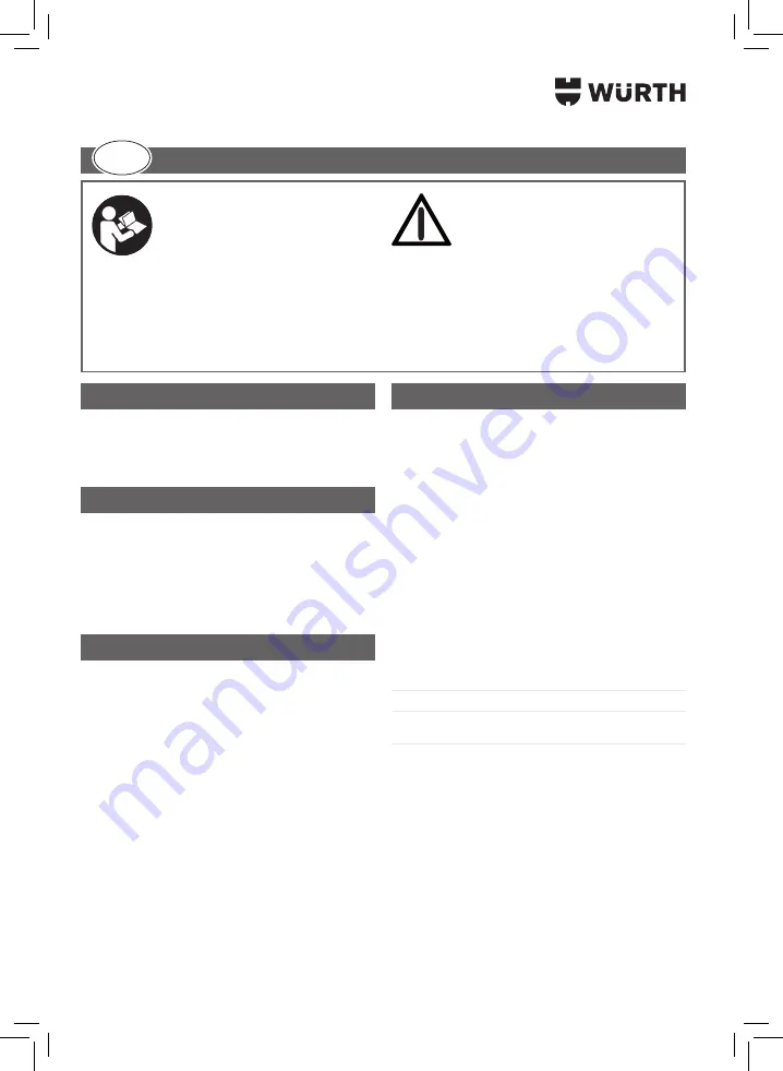 Würth 0964 764 009 Translation Of The Original Operating Instructions Download Page 18