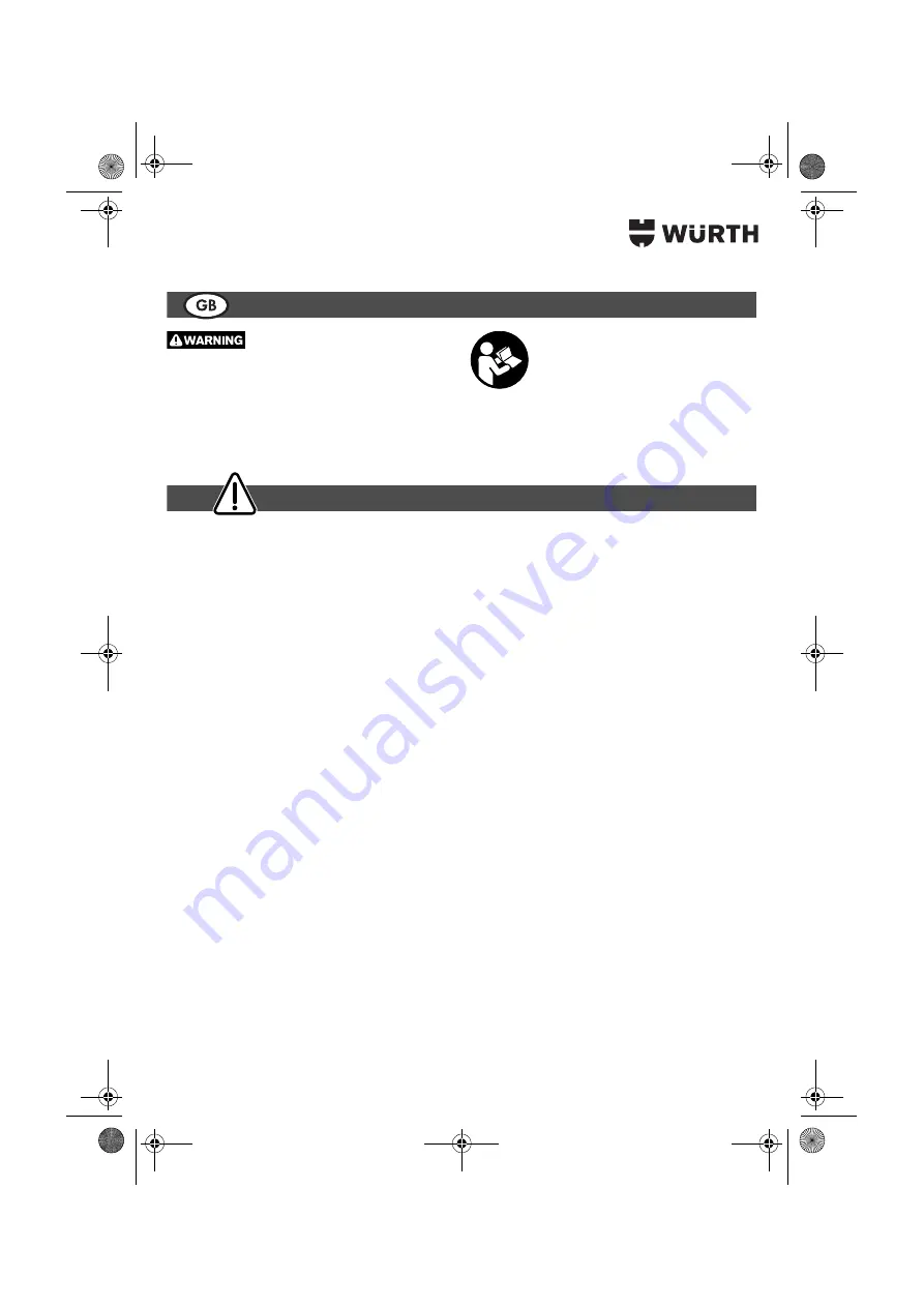 Würth 5708 300 1 Translation Of The Original Operating Instructions Download Page 19