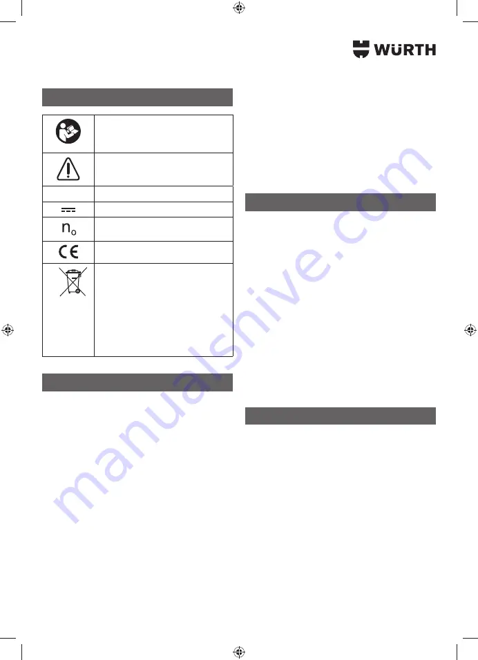 Würth ABS 18 COMPACT Translation Of The Original Operating Instructions Download Page 108