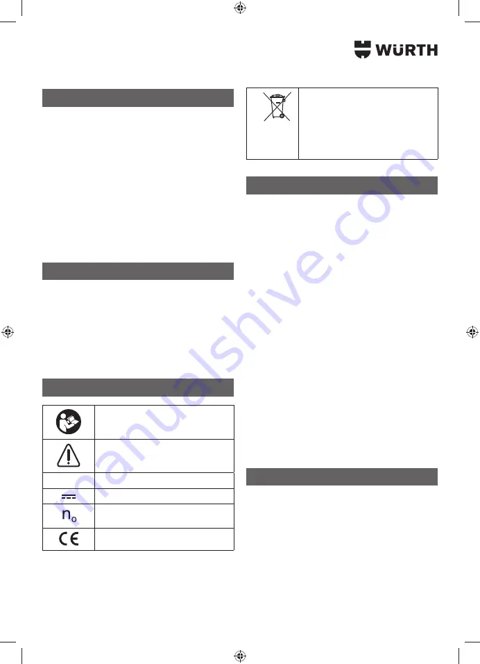 Würth ABS 18 COMPACT Translation Of The Original Operating Instructions Download Page 122