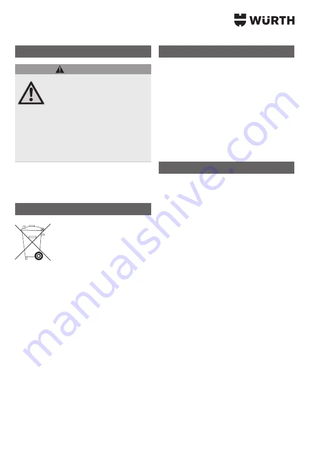 Würth AM 600 AC/DC Original Operating Instructions Download Page 18