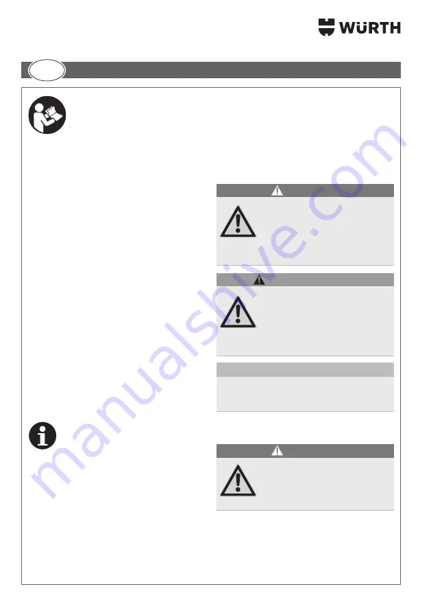 Würth AM 600 AC/DC Original Operating Instructions Download Page 26