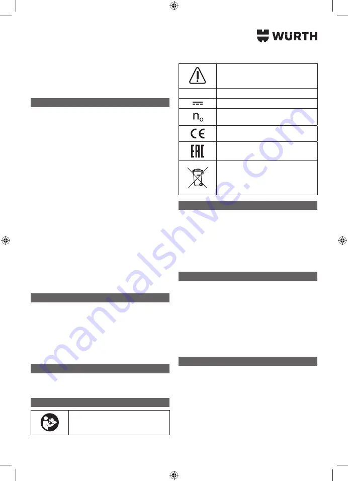 Würth AS 12 Translation Of The Original Operating Instructions Download Page 19