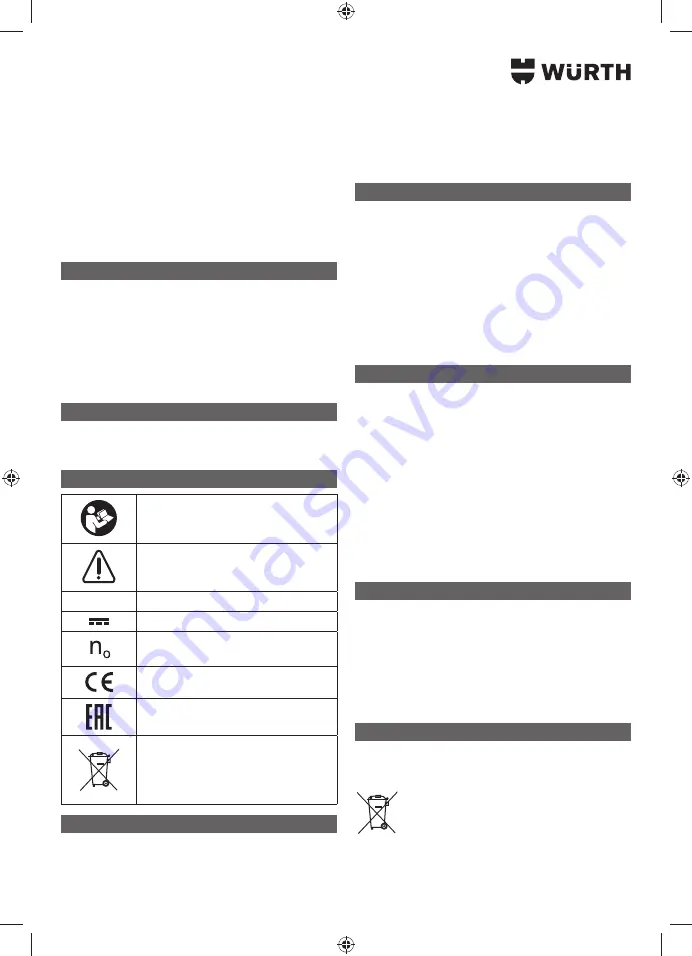 Würth AS 12 Translation Of The Original Operating Instructions Download Page 51