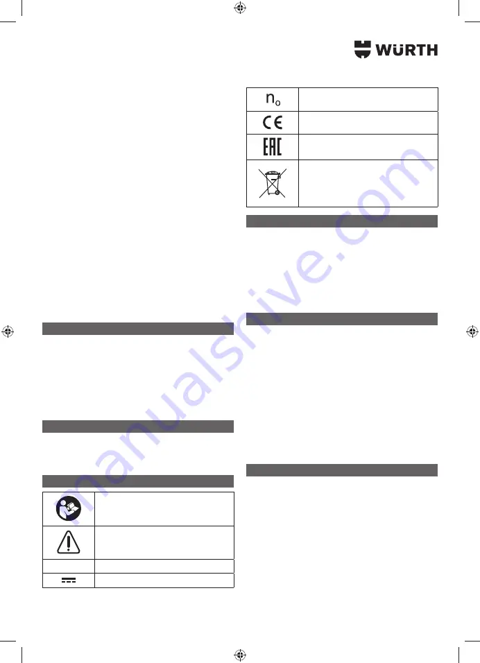 Würth AS 12 Translation Of The Original Operating Instructions Download Page 80