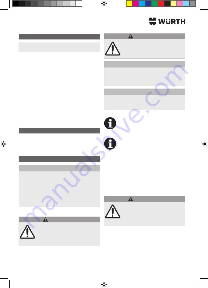 Würth EVAPO MAT 0891 764 400 Translation Of The Original Operating Instructions Download Page 6