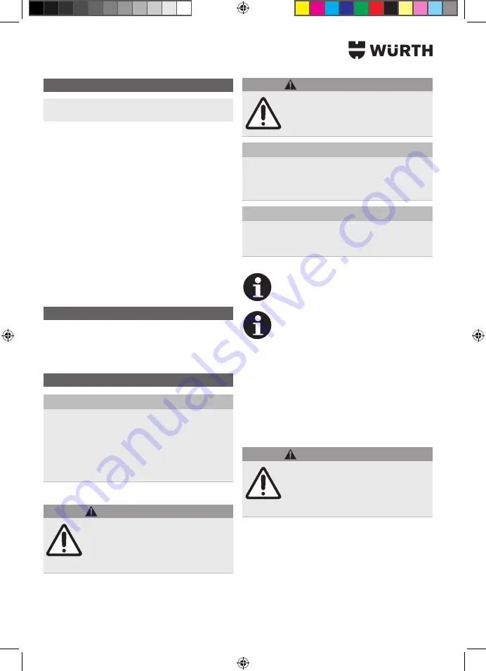 Würth EVAPO MAT 0891 764 400 Translation Of The Original Operating Instructions Download Page 36