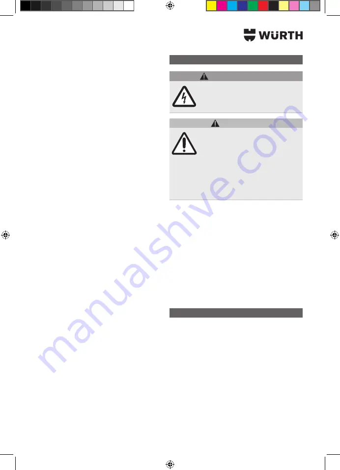 Würth EVAPO MAT 0891 764 400 Translation Of The Original Operating Instructions Download Page 62