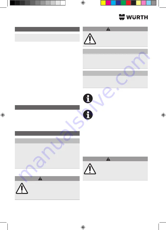 Würth EVAPO MAT 0891 764 400 Translation Of The Original Operating Instructions Download Page 66