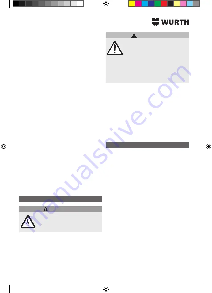 Würth EVAPO MAT 0891 764 400 Translation Of The Original Operating Instructions Download Page 92