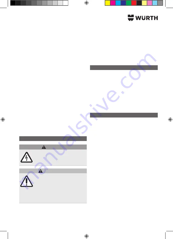 Würth EVAPO MAT 0891 764 400 Translation Of The Original Operating Instructions Download Page 107