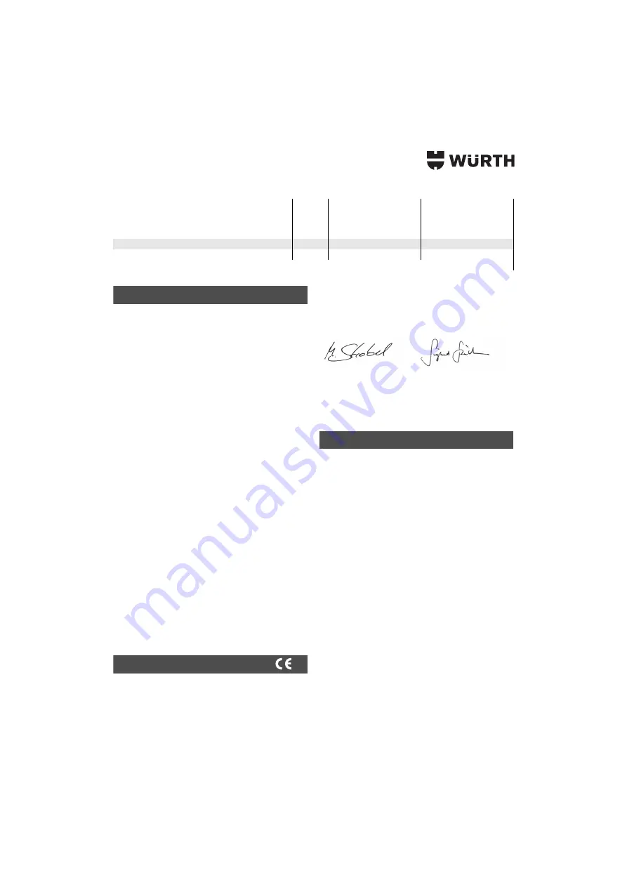 Würth EWS 18-A Скачать руководство пользователя страница 47