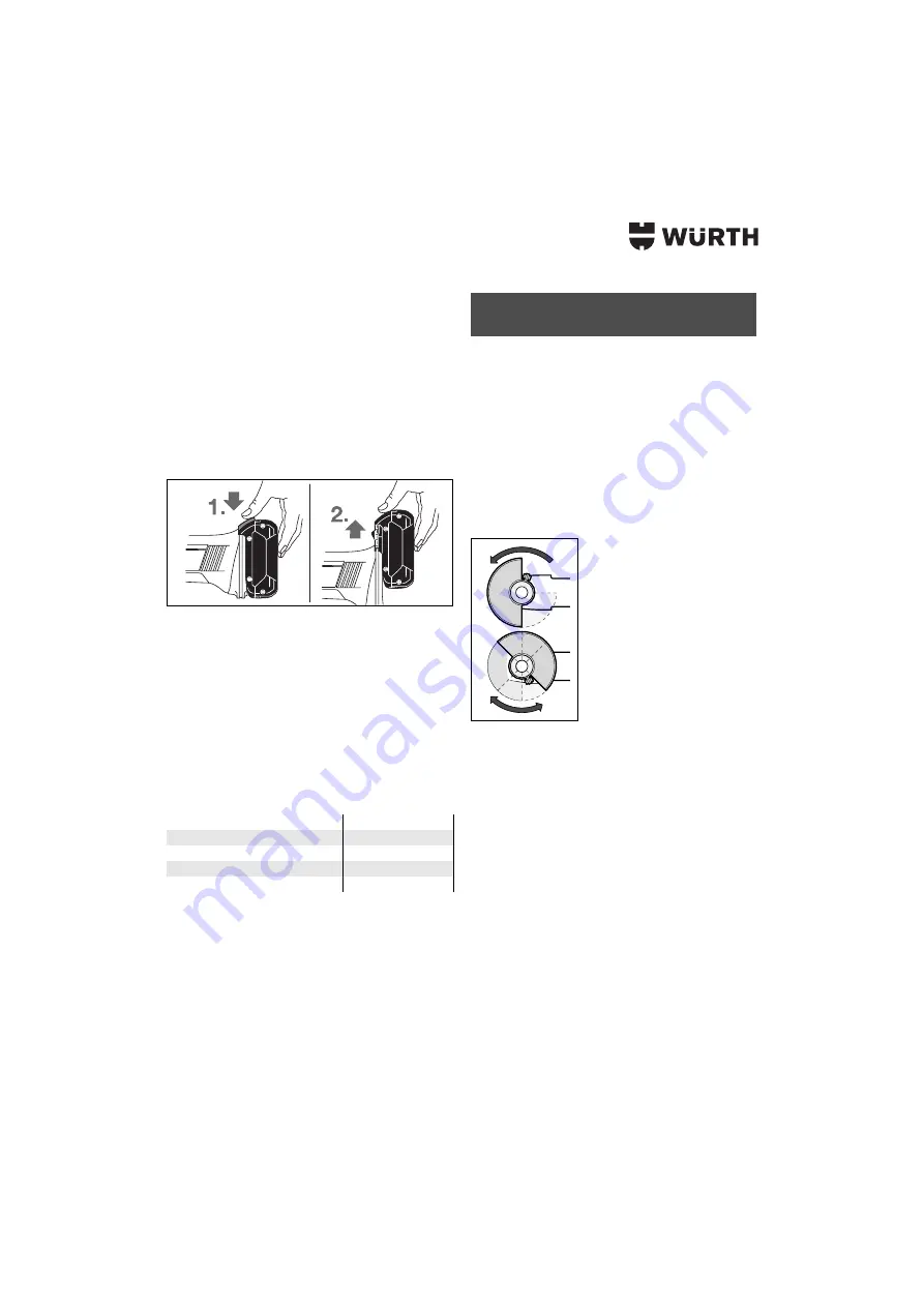 Würth EWS 18-A Translation Of The Original Operating Instructions Download Page 60