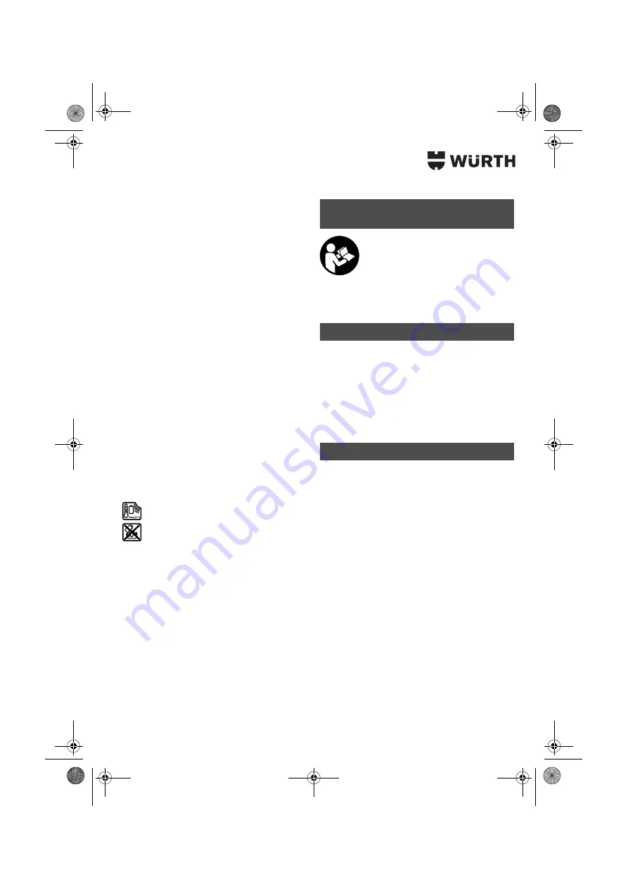 Würth HKS 18-A Translation Of The Original Operating Instructions Download Page 204