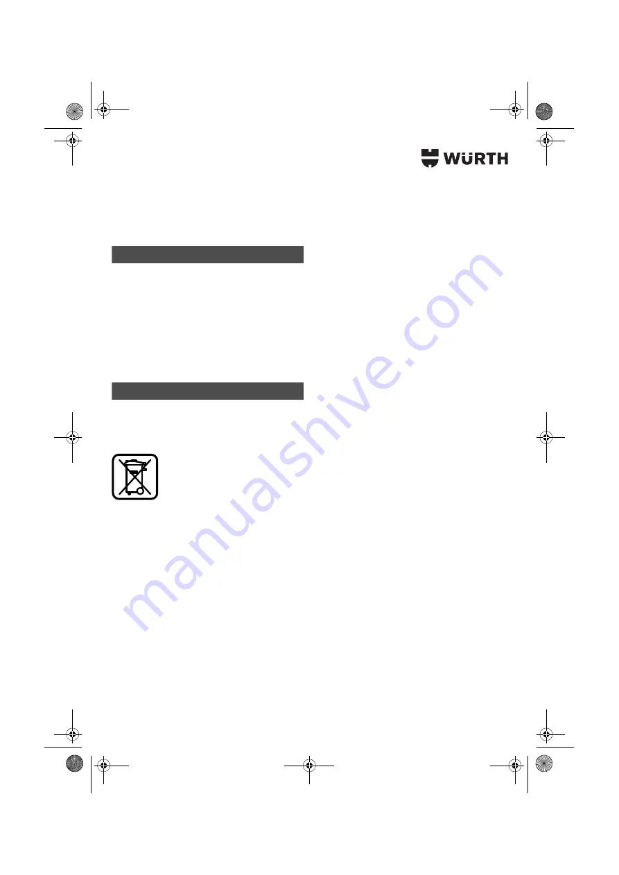 Würth HKS 65-E POWER Translation Of The Original Operating Instructions Download Page 22