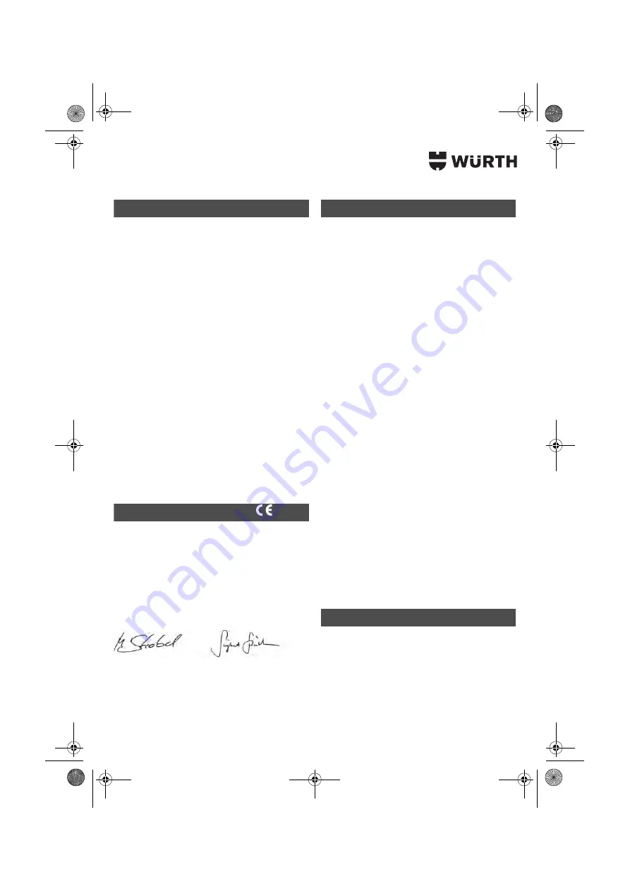 Würth HKS 65-E POWER Translation Of The Original Operating Instructions Download Page 80