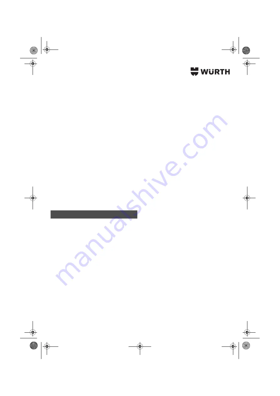 Würth HKS 65-E POWER Translation Of The Original Operating Instructions Download Page 106