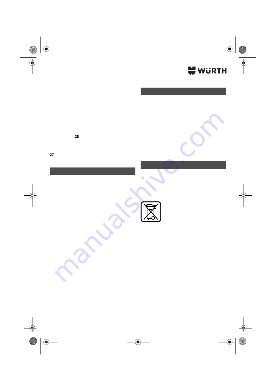 Würth HKS 65-E POWER Translation Of The Original Operating Instructions Download Page 107