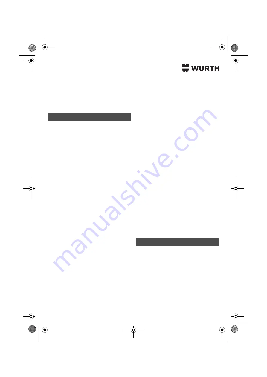 Würth HKS 65-E POWER Translation Of The Original Operating Instructions Download Page 114