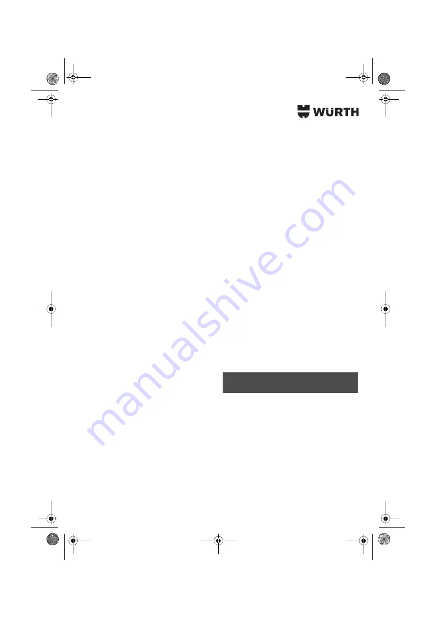 Würth HKS 65-E POWER Translation Of The Original Operating Instructions Download Page 117