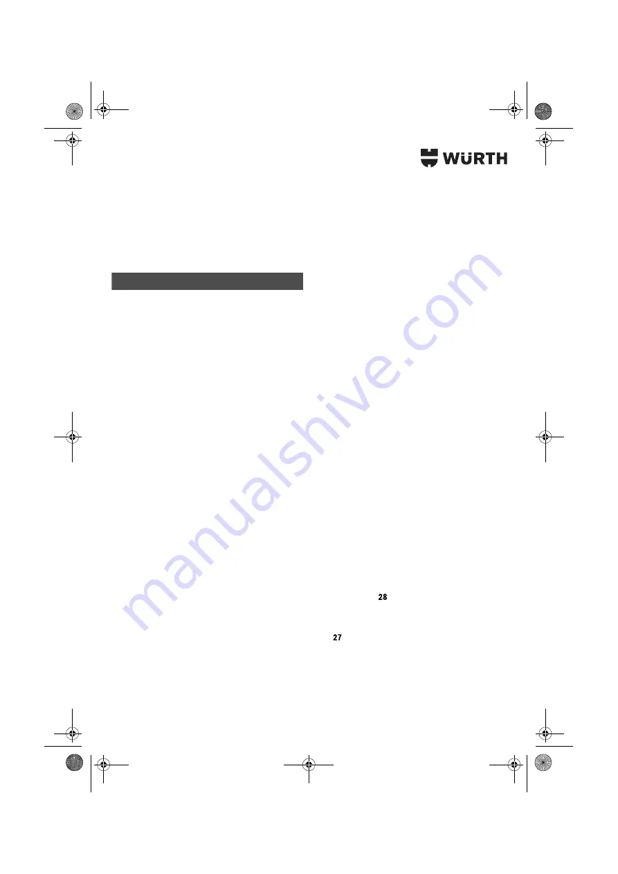 Würth HKS 65-E POWER Translation Of The Original Operating Instructions Download Page 123