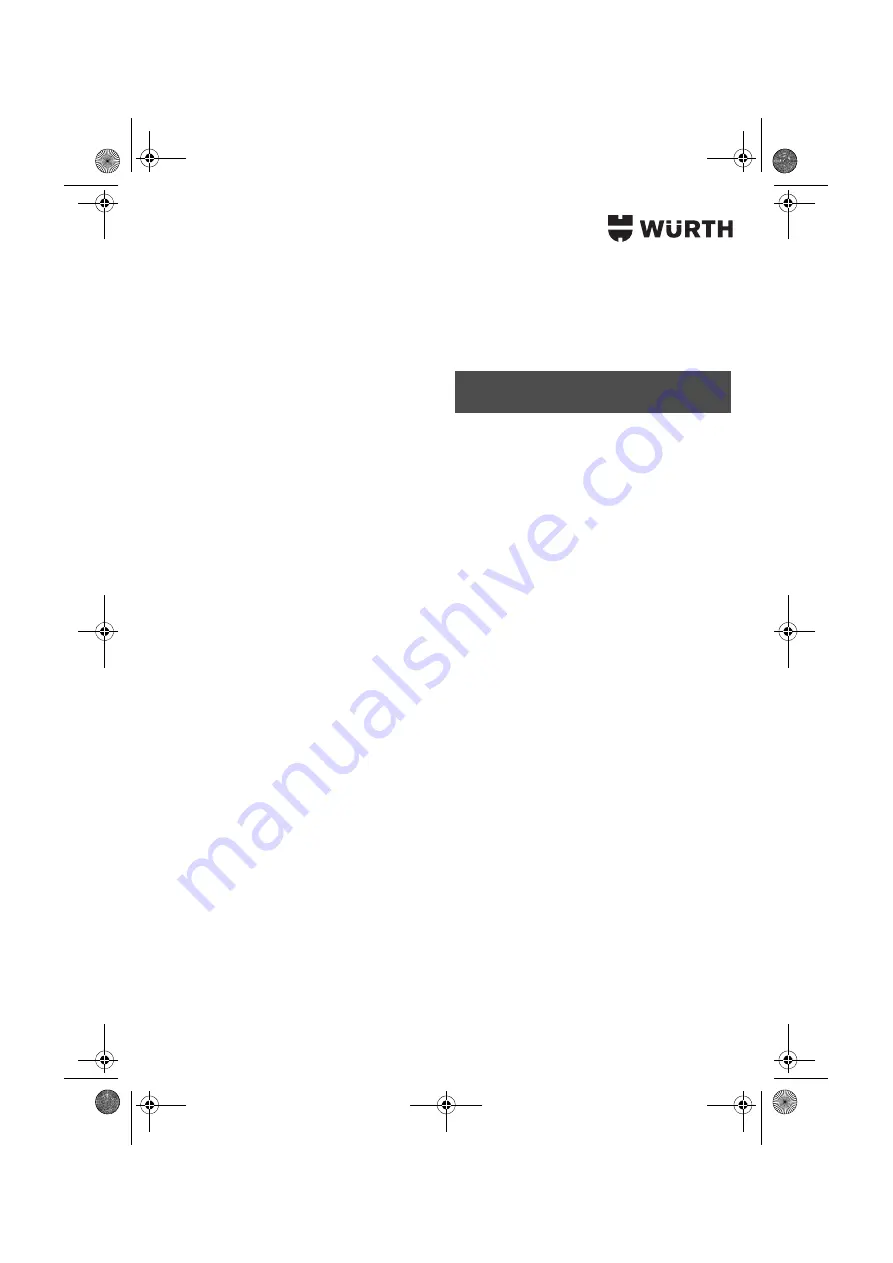 Würth HKS 65-E POWER Translation Of The Original Operating Instructions Download Page 186