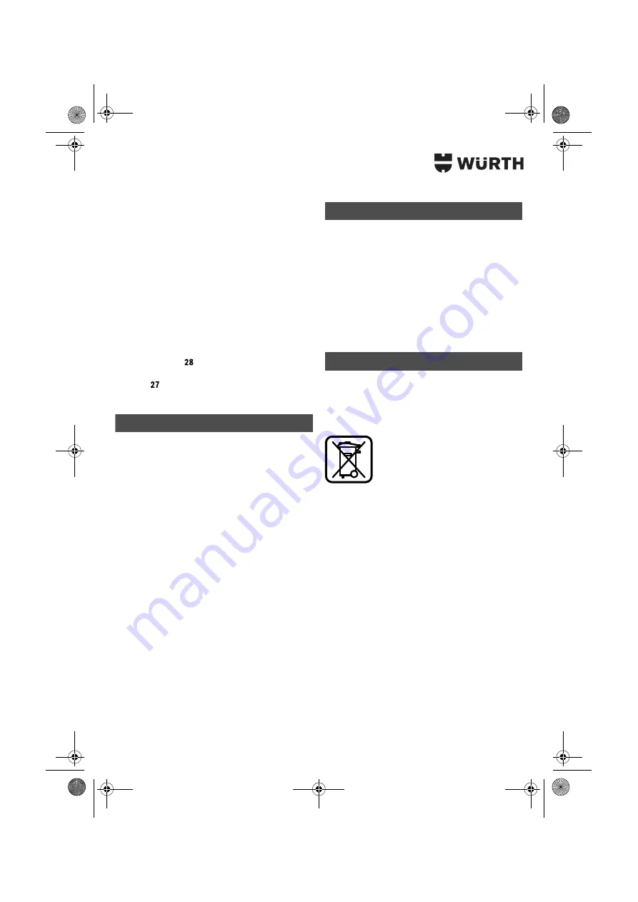 Würth HKS 65-E POWER Translation Of The Original Operating Instructions Download Page 192