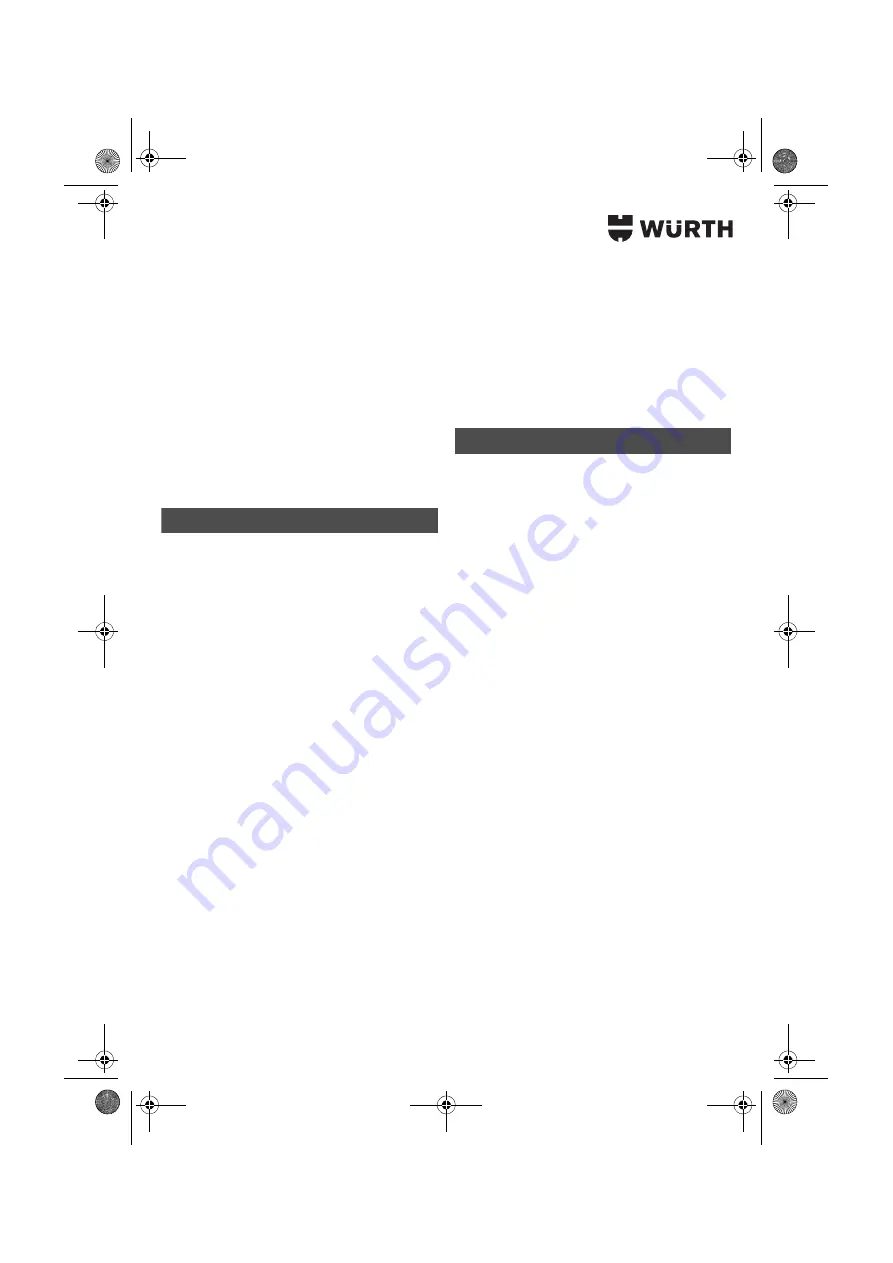 Würth HKS 65-E POWER Translation Of The Original Operating Instructions Download Page 208