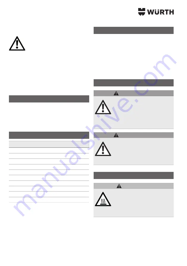 Würth IEG-1000 SOLID Translation Of The Original Operating Instructions Download Page 138