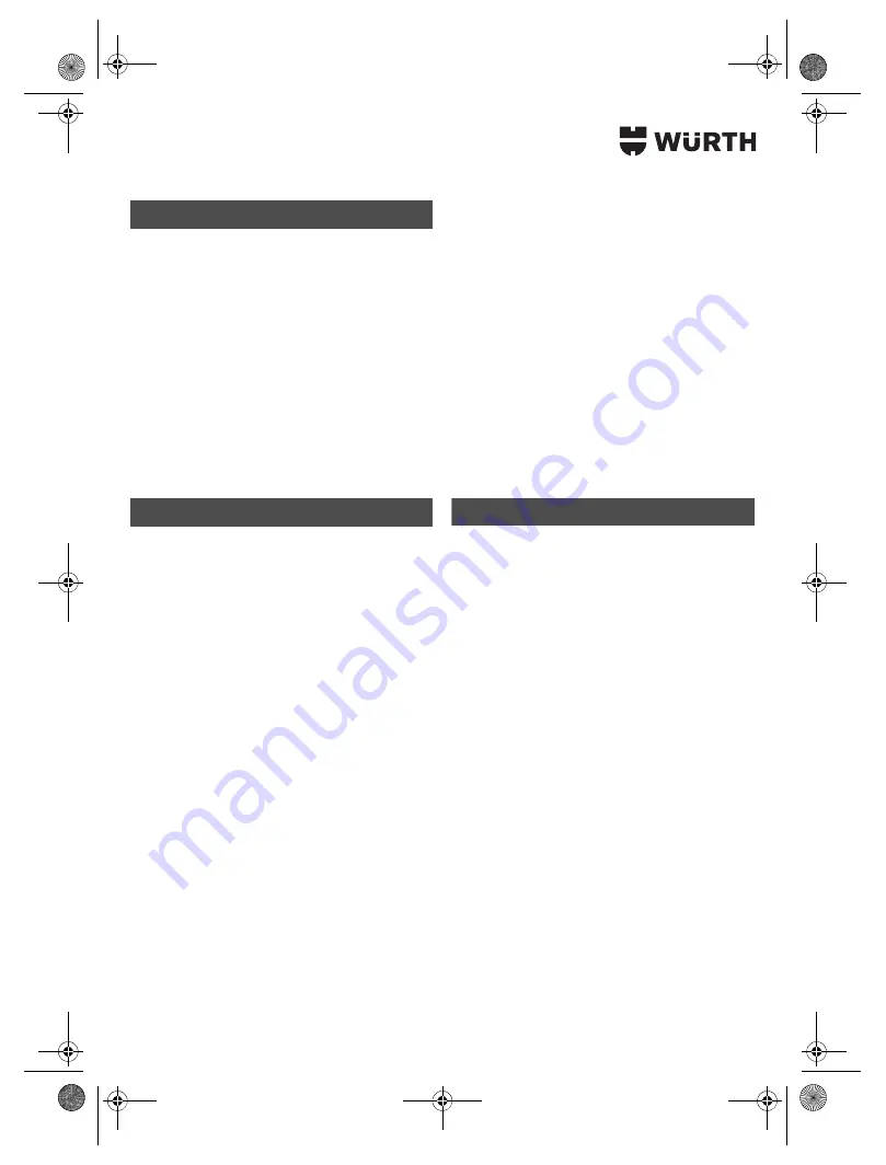 Würth SBS 12-A Translation Of The Original Operating Instructions Download Page 65