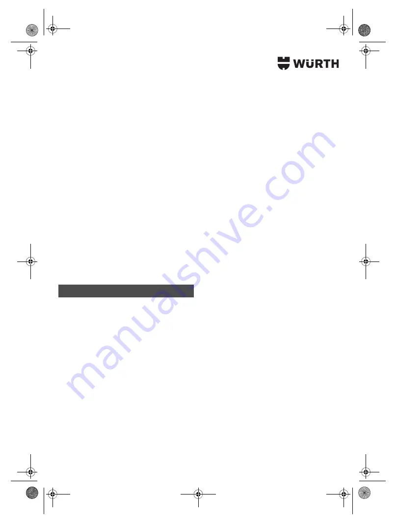 Würth SBS 12-A Translation Of The Original Operating Instructions Download Page 79