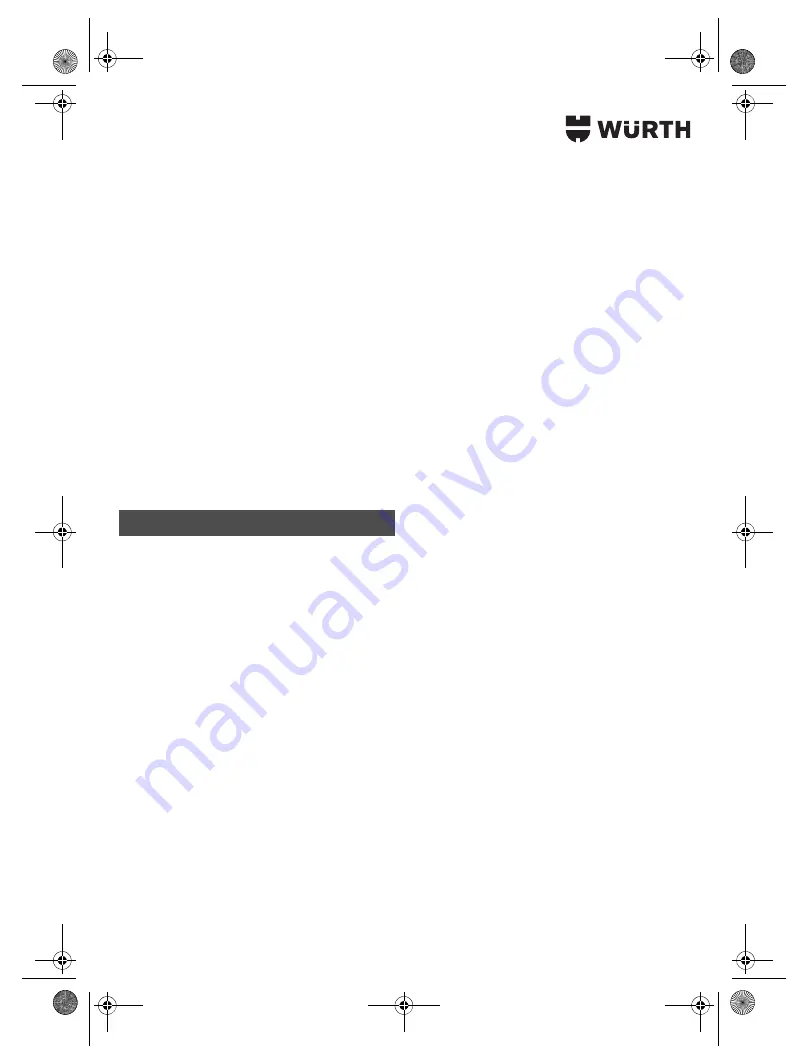 Würth SBS 12-A Translation Of The Original Operating Instructions Download Page 94