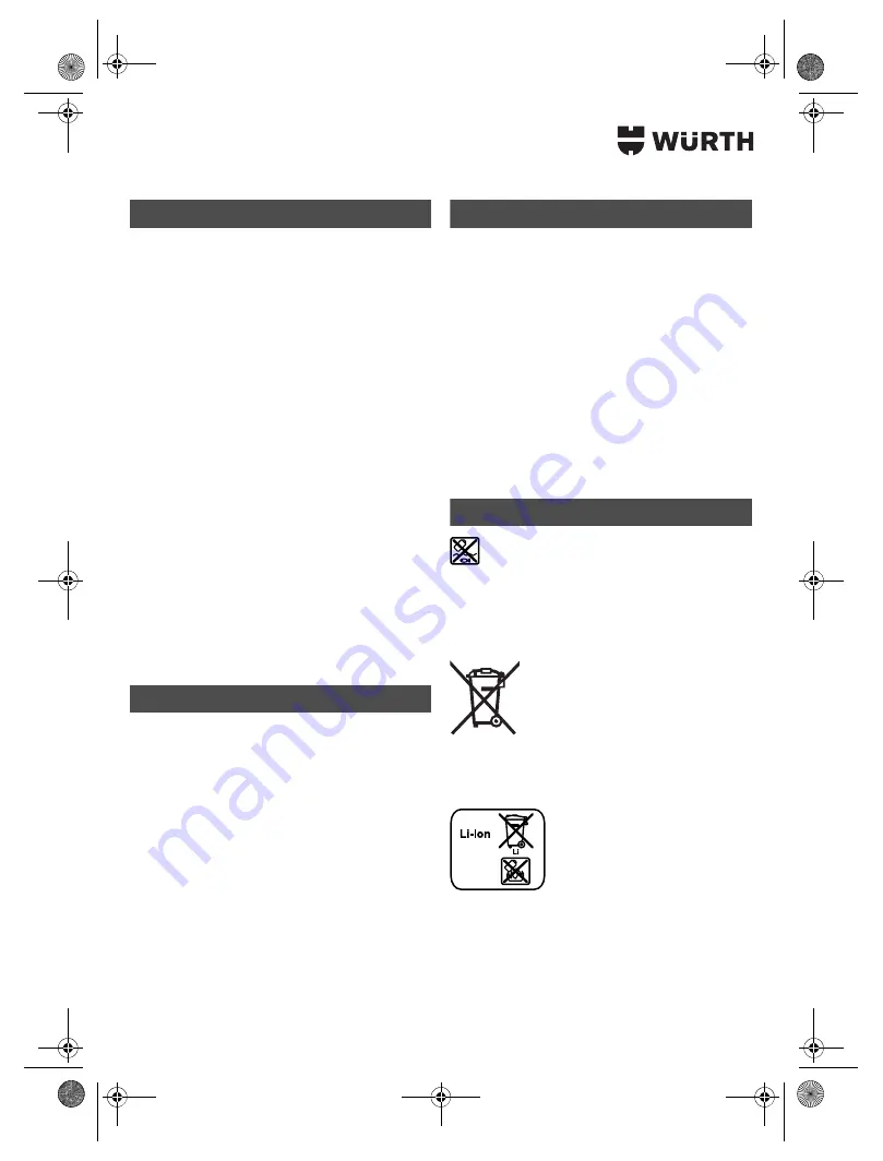 Würth SBS 12-A Translation Of The Original Operating Instructions Download Page 118