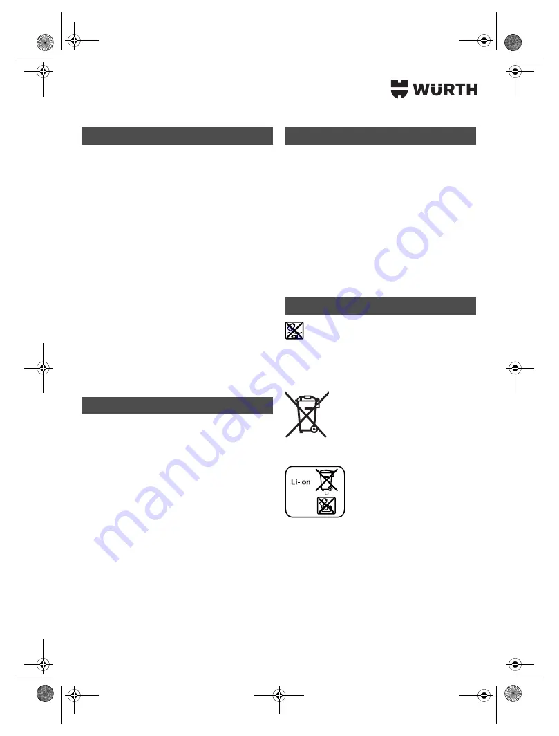 Würth SBS 12-A Translation Of The Original Operating Instructions Download Page 141