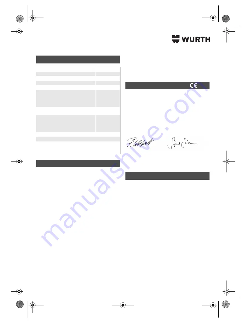 Würth SBS 12-A Translation Of The Original Operating Instructions Download Page 168