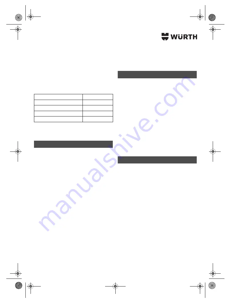 Würth SBS 12-A Translation Of The Original Operating Instructions Download Page 169