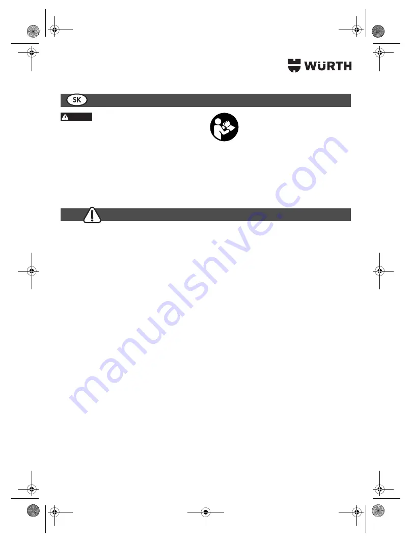 Würth SBS 18-A Translation Of The Original Operating Instructions Download Page 127