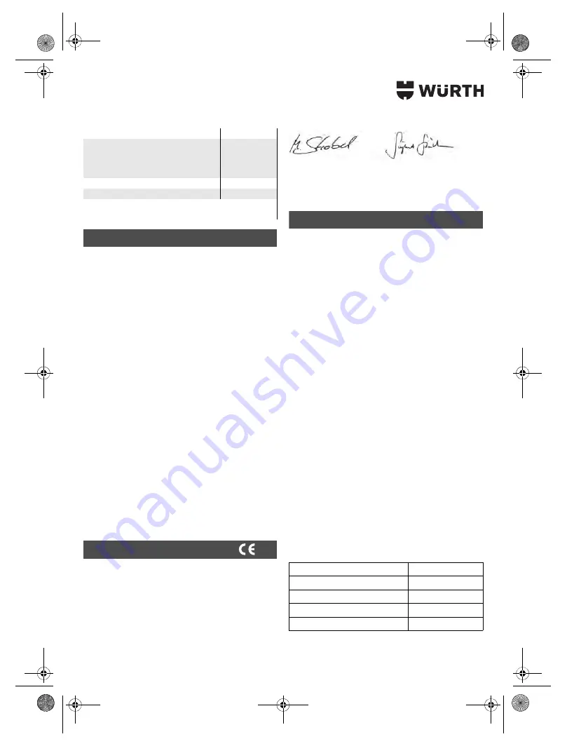 Würth SBS 18-A Translation Of The Original Operating Instructions Download Page 162