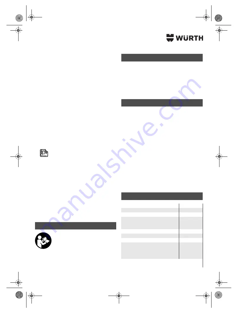 Würth SBS 18-A Translation Of The Original Operating Instructions Download Page 198