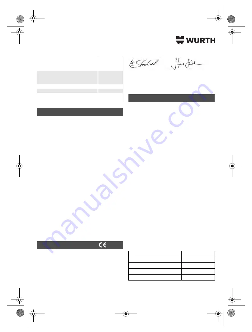 Würth SBS 18-A Translation Of The Original Operating Instructions Download Page 199