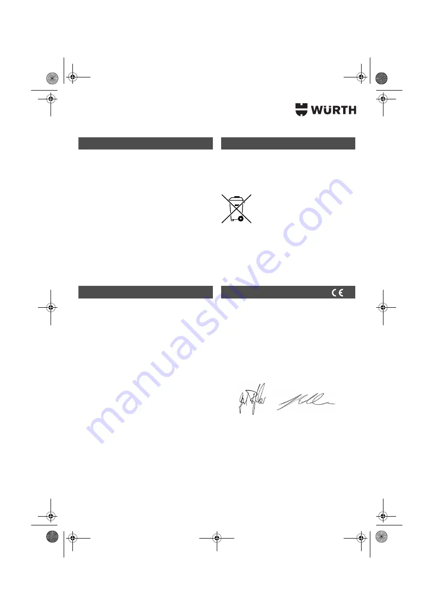 Würth SHG 12-700 Translation Of The Original Operating Instructions Download Page 16