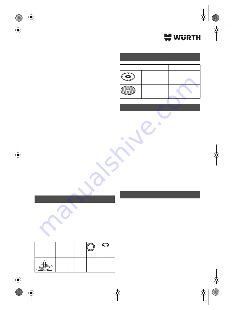 Würth TG 12-A Translation Of The Original Operating Instructions Download Page 65