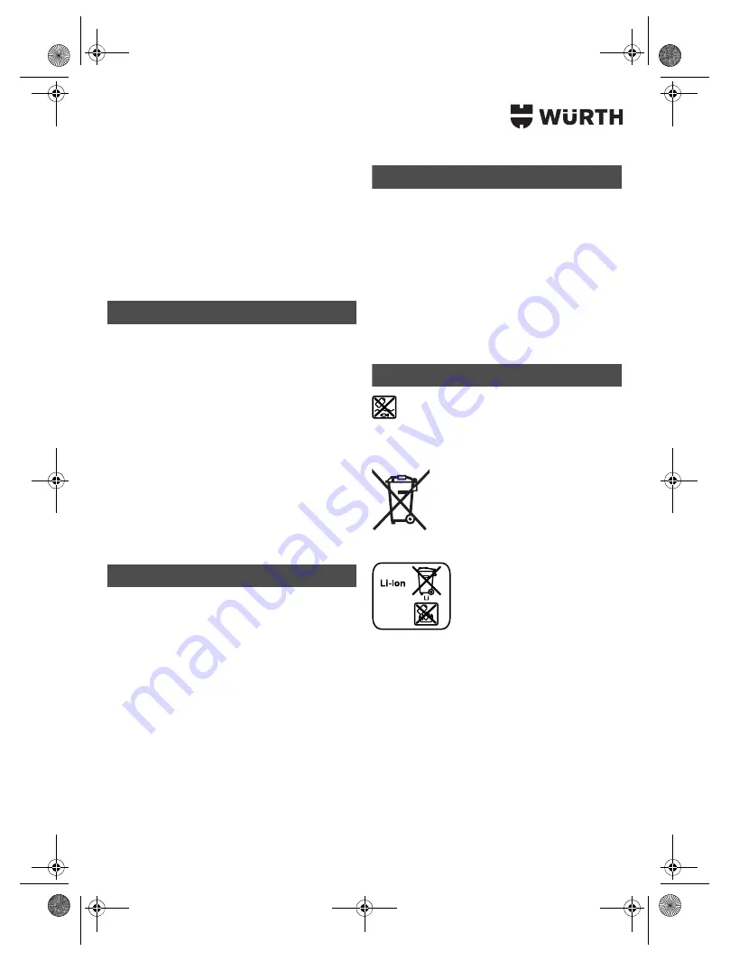 Würth TG 12-A Translation Of The Original Operating Instructions Download Page 87