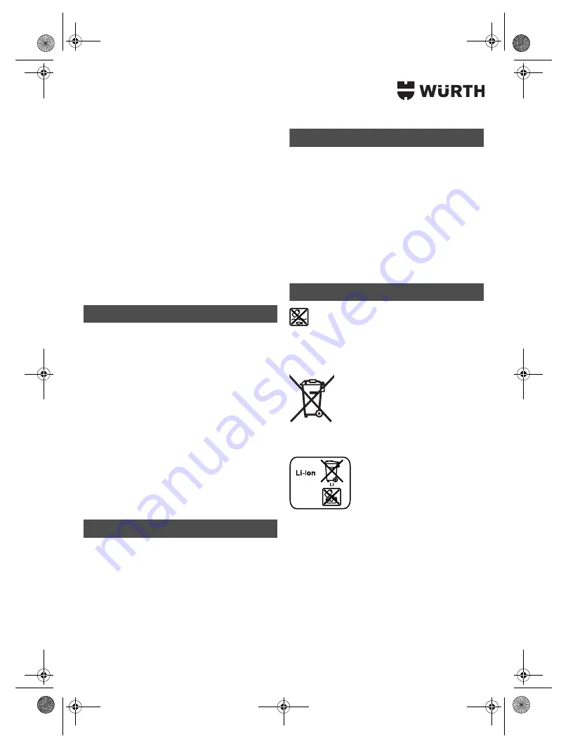 Würth TG 12-A Translation Of The Original Operating Instructions Download Page 166