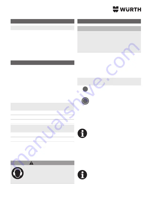 wurth 0702 9061 Original Operating Instructions Download Page 87